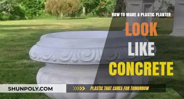Transform Plastic Planters into Concrete Look-Alikes: DIY Guide