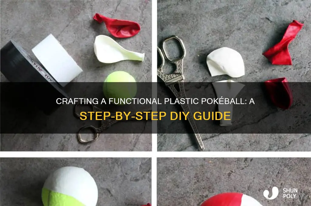 how to make a plastic pokeball that opens