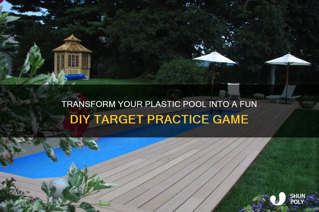 how to make a plastic pool into a target