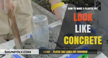 Transform Plastic Pots into Concrete-Look Planters with Easy DIY Techniques