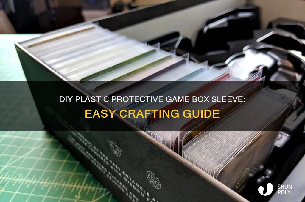 how to make a plastic protecive gamebox sleeve