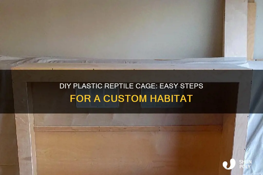 how to make a plastic reptile cage