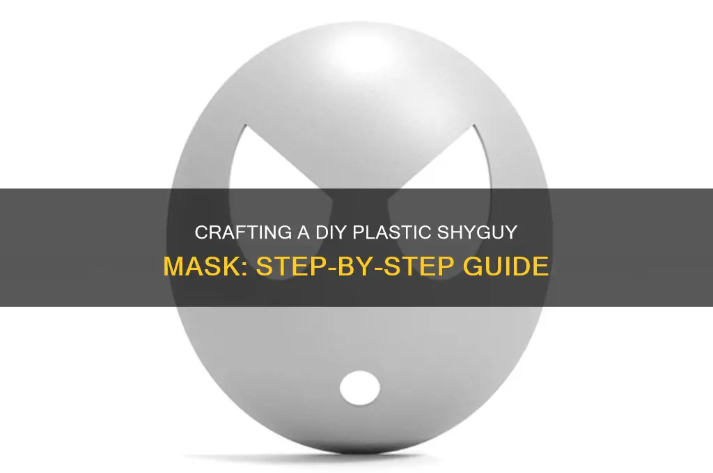 how to make a plastic shyguy mask