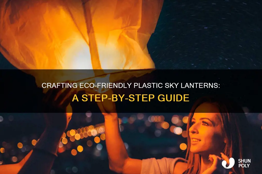how to make a plastic sky lantern