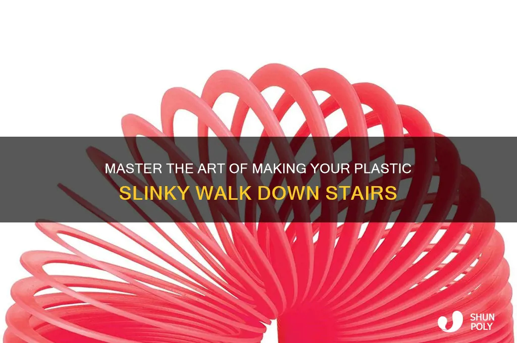 how to make a plastic slinky walk