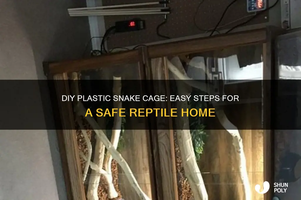 how to make a plastic snake cage