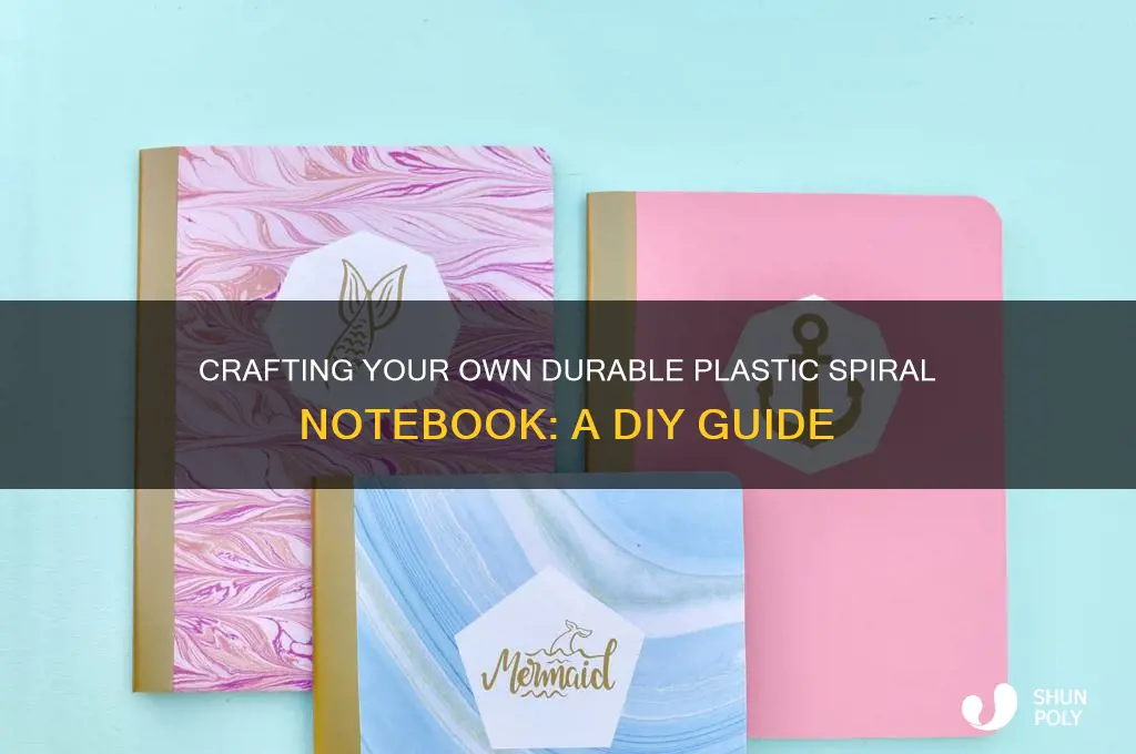 how to make a plastic spiral notebook