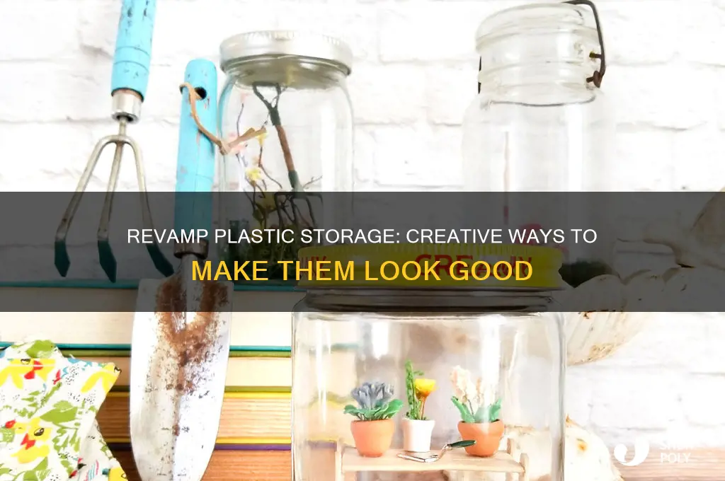 how to make a plastic storage container look better