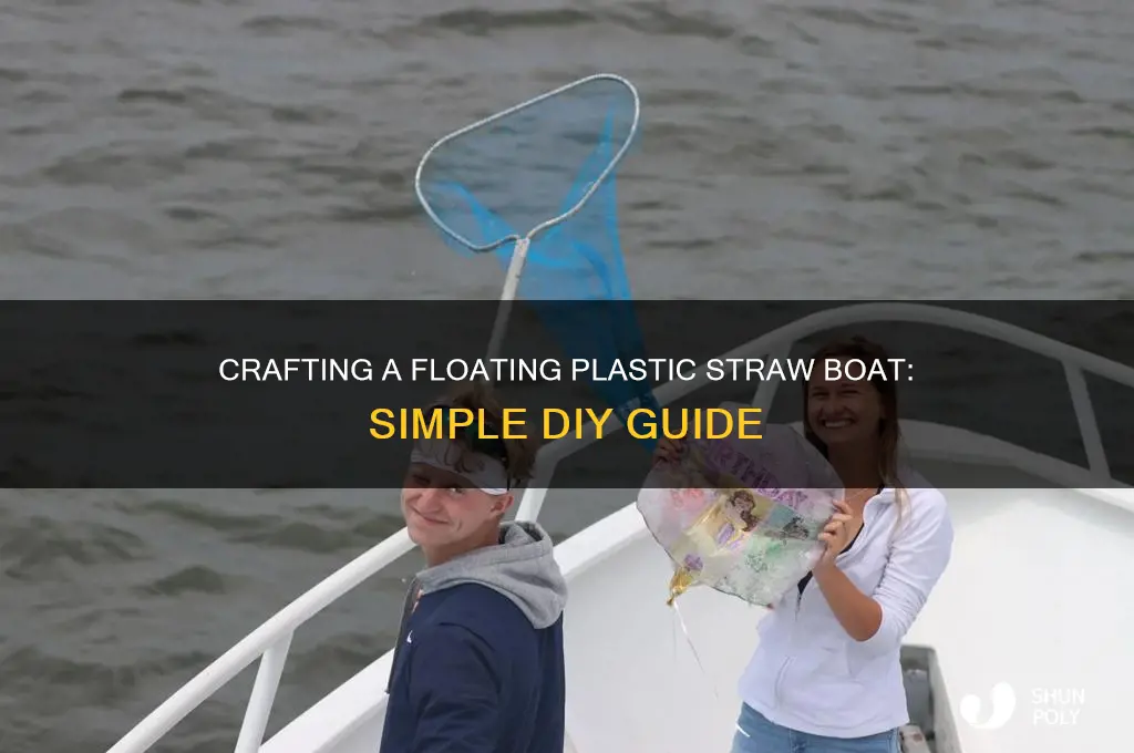 how to make a plastic straw boat