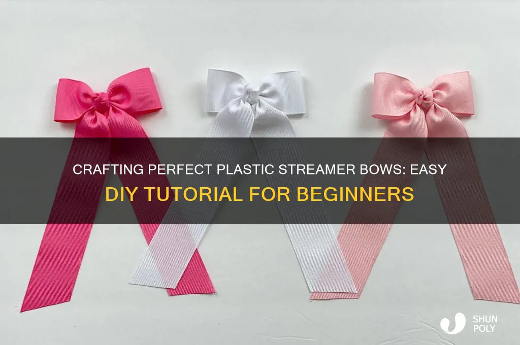 how to make a plastic streamer bow