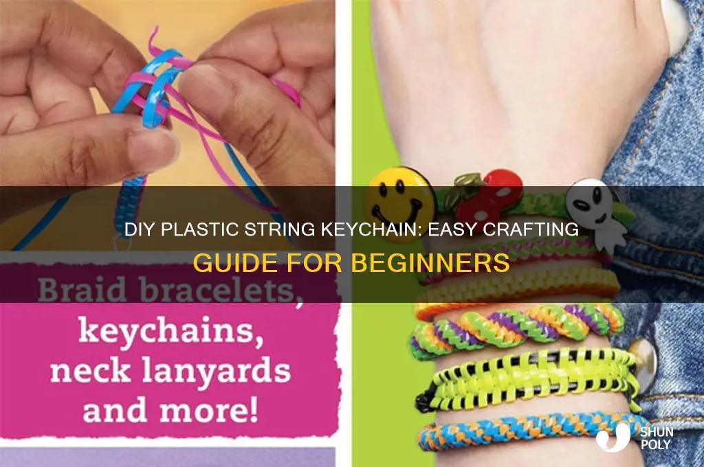 how to make a plastic string keychain