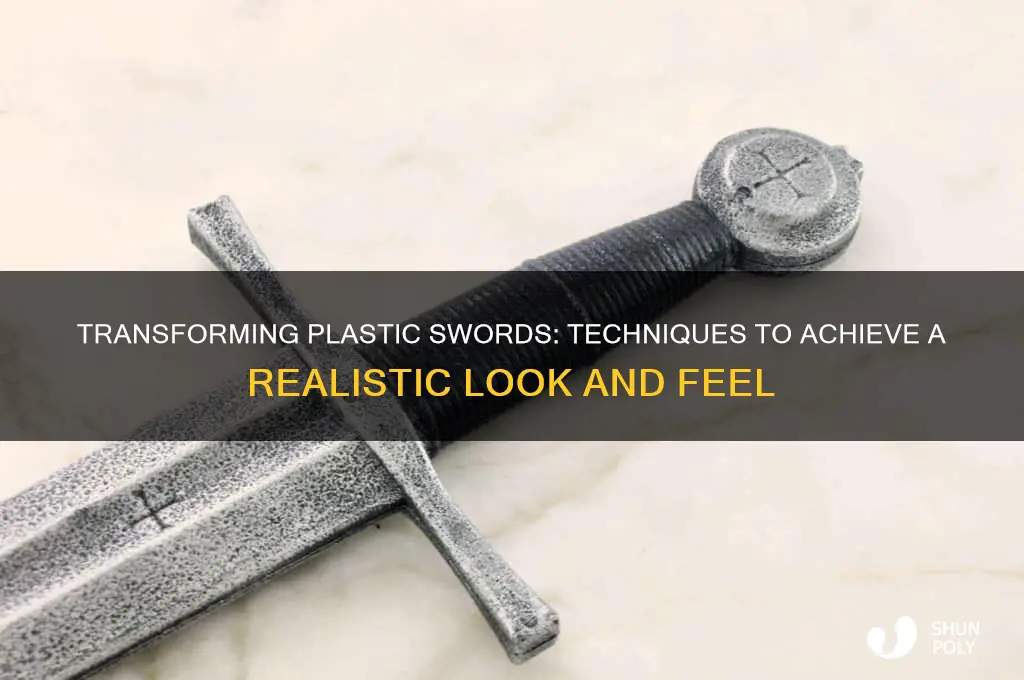 how to make a plastic sword look real