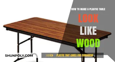 Transform Your Plastic Table: Achieve a Realistic Wood Finish Easily