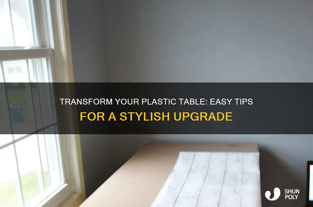 how to make a plastic table look nice