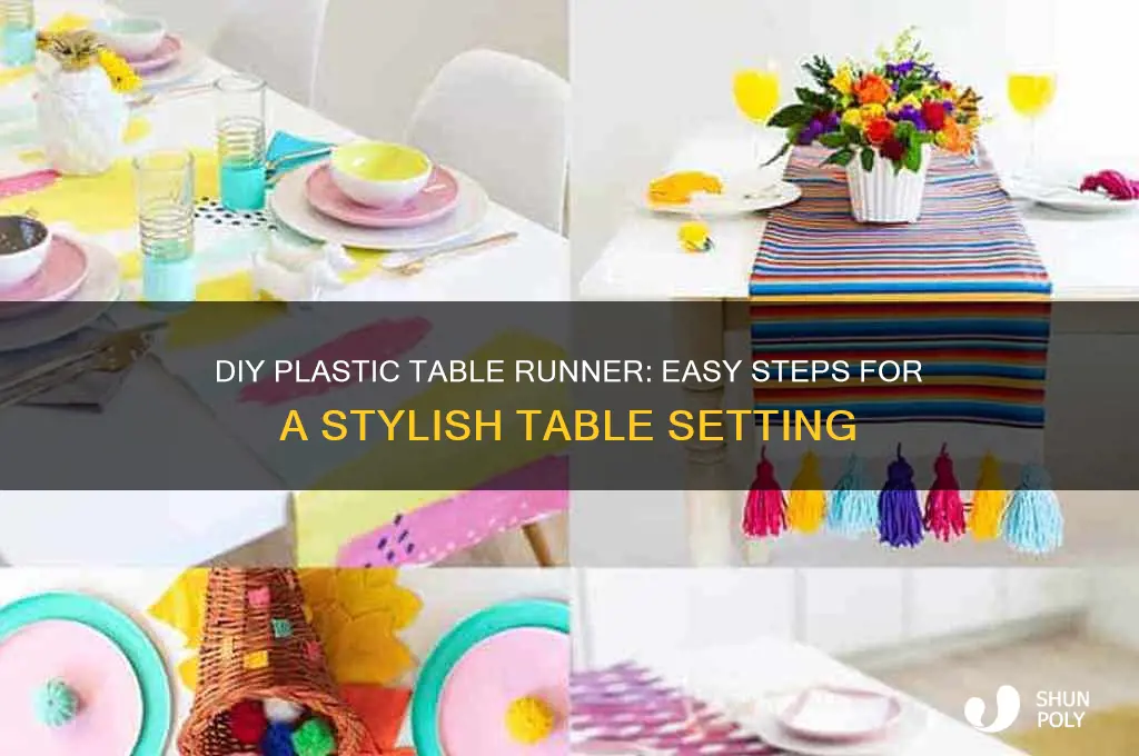 how to make a plastic table runner