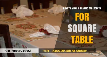 DIY Square Table Plastic Tablecloth: Easy Step-by-Step Guide