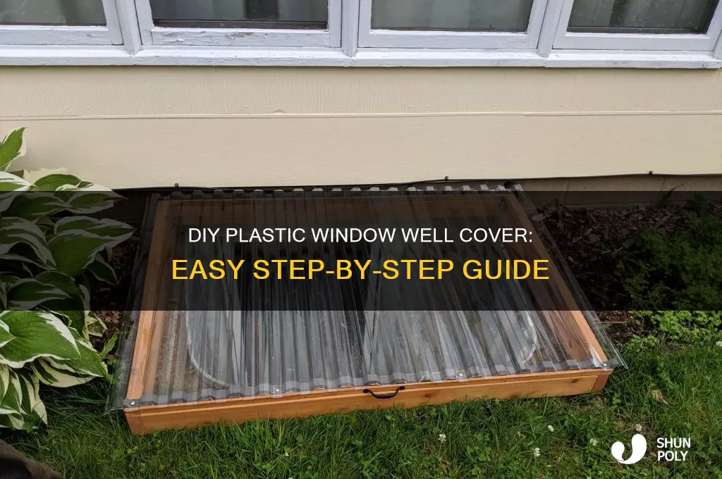 how to make a plastic window well cover