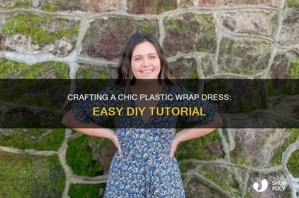 how to make a plastic wrap dress