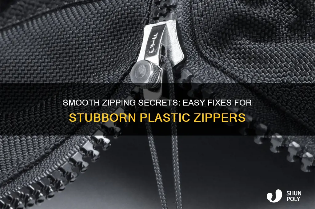 how to make a plastic zipper zip easier