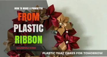 Crafting a Festive Poinsettia: DIY Guide Using Plastic Ribbon