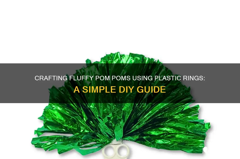 how to make a pom pom with plastic ring