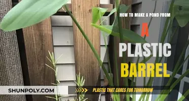 Transform a Plastic Barrel into a Beautiful DIY Garden Pond