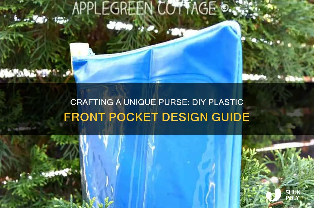 how to make a purse with plastic front pocket