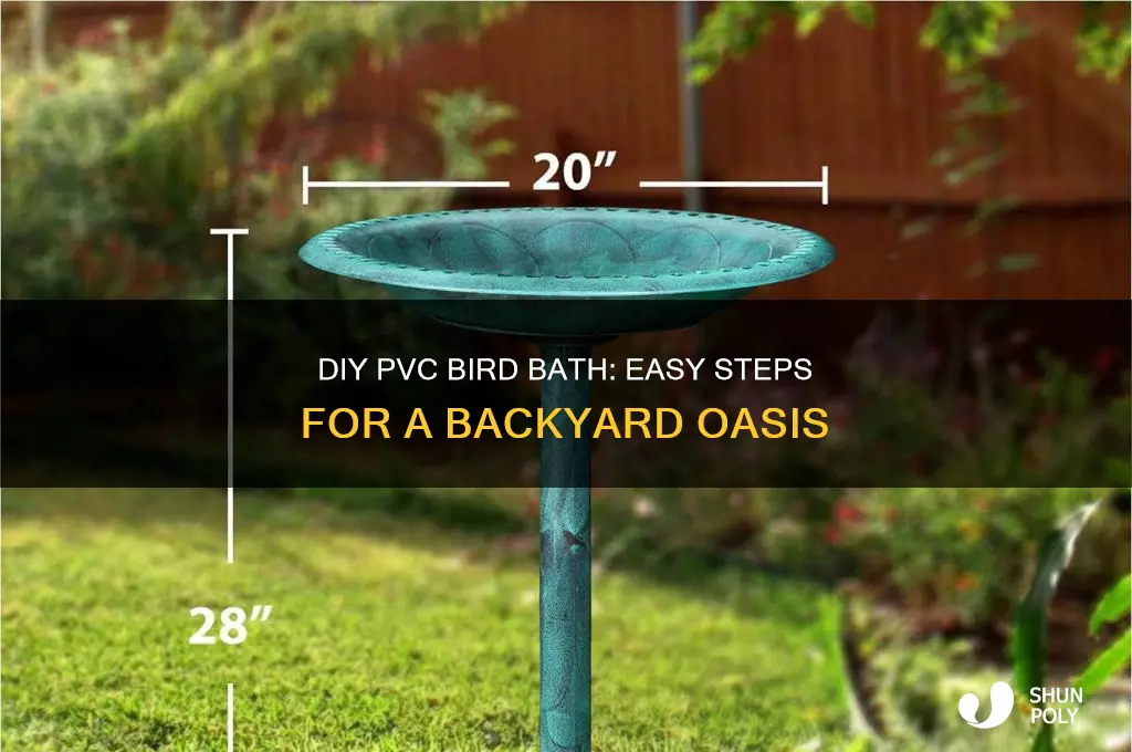 how to make a pvc plastic bird bath