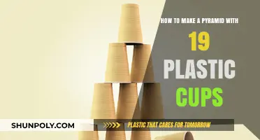 Crafting a Pyramid: 19 Plastic Cups Stacking Guide