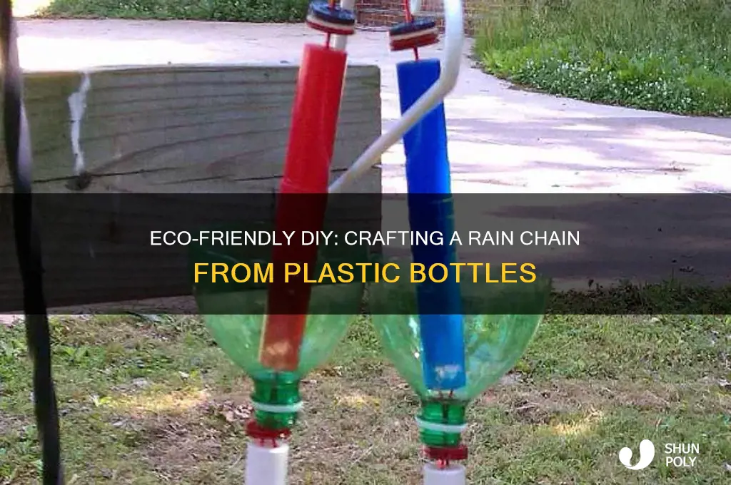 how to make a rain chain out of plastic bottles