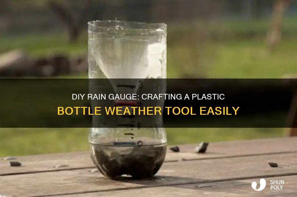 how to make a rain gauge from a plastic bottle