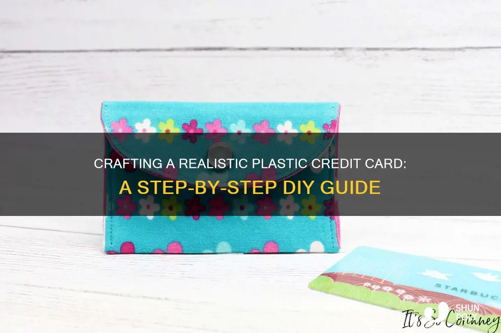 how to make a realistic plastic credit card