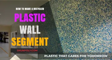 Eco-Friendly DIY: Crafting Recycled Plastic Wall Segments for Sustainable Decor