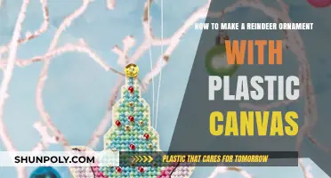 Crafting a Festive Reindeer Ornament Using Plastic Canvas: DIY Guide
