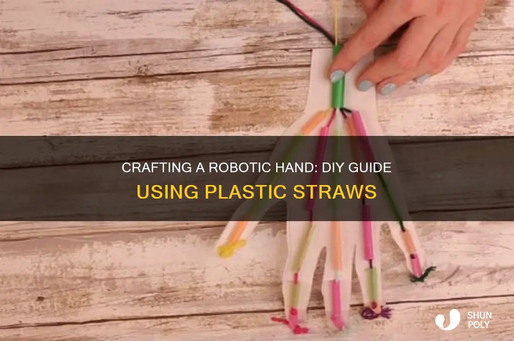 how to make a robotic hand with plastic straws