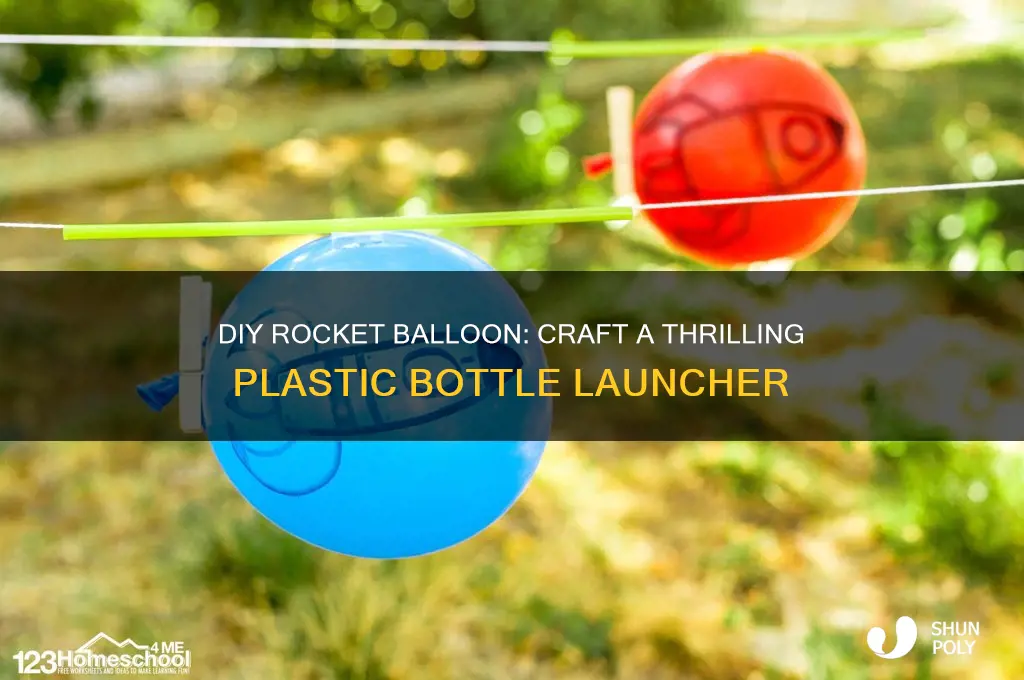 how to make a rocket balloon using plastic bottle