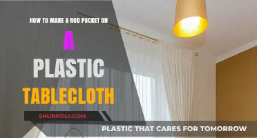 DIY Rod Pocket: Transforming Plastic Tablecloths into Curtains Easily