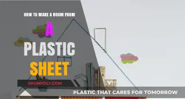 Creative DIY: Transforming Spaces with Plastic Sheets for Instant Rooms