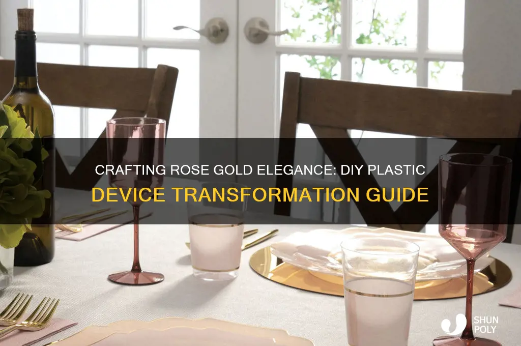 how to make a rose gold plastic device