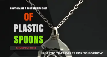 Crafting a Stunning Rose Necklace Using Recycled Plastic Spoons