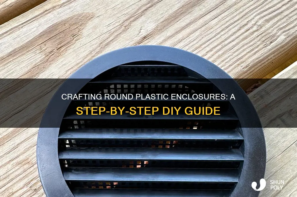 how to make a round plastic enclosure