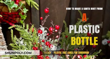 DIY Santa Boot Craft: Upcycle Plastic Bottles for Festive Decor