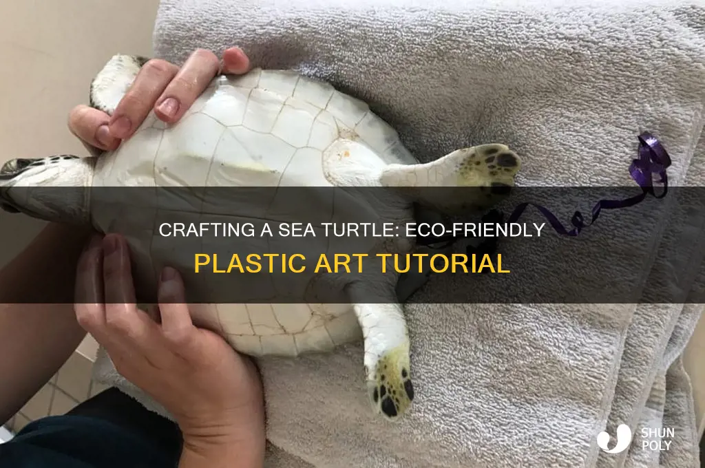 how to make a sea turtle out of plastic