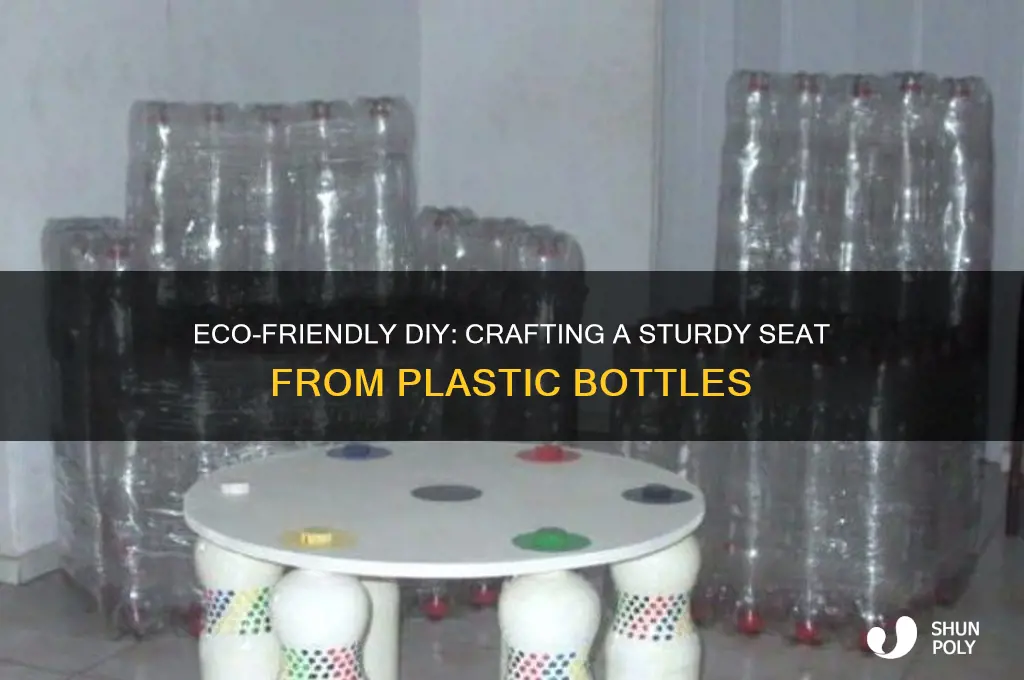 how to make a seat out of plastic bottles