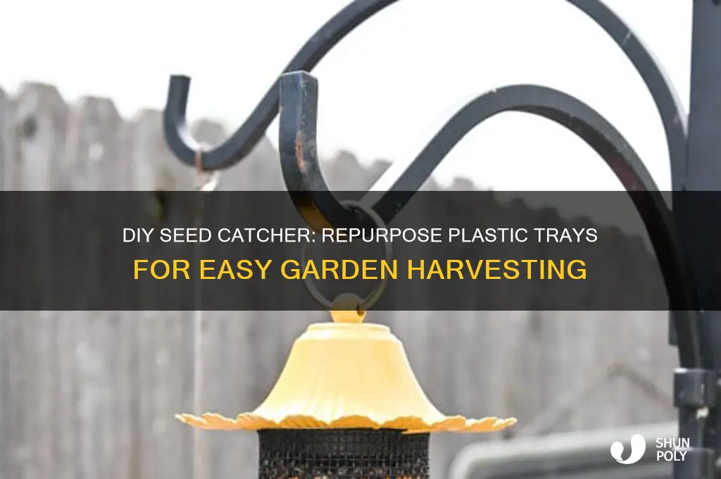 how to make a seed catcher with plastic trays