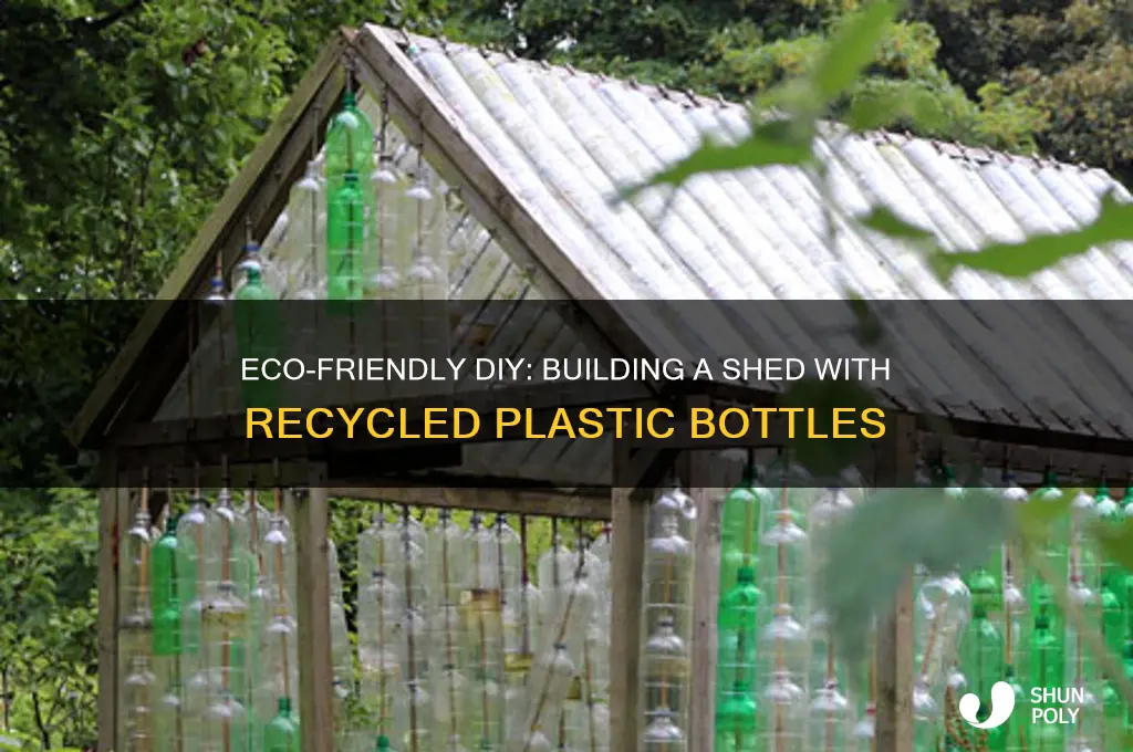 how to make a shed out of plastic bottles