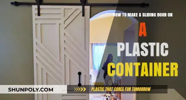 Creating a Sliding Door Access for Plastic Containers
