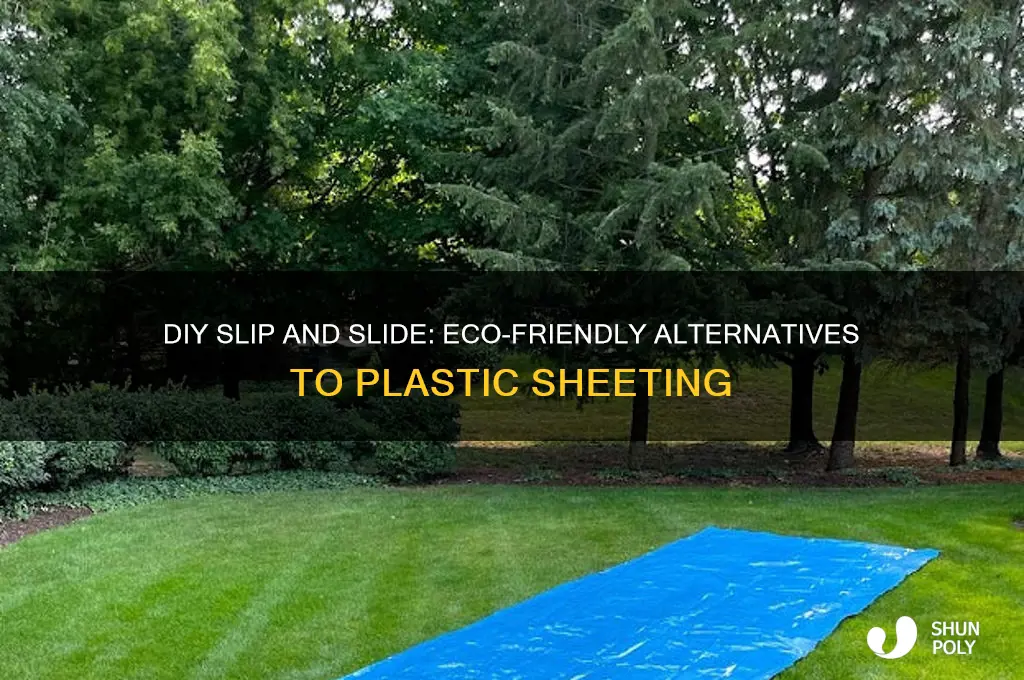 how to make a slip and slide without plastic sheeting