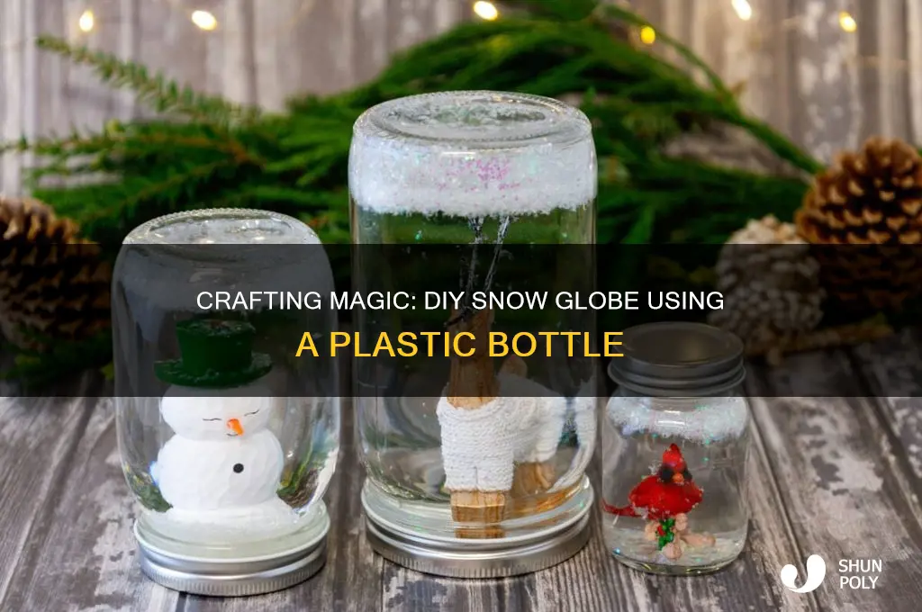 how to make a snow globe with a plastic bottle