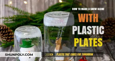 Crafting a DIY Snow Globe Using Plastic Plates: Easy Steps